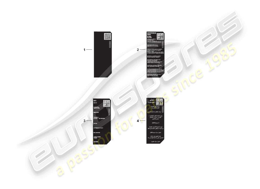 porsche 2025 (992-2) signs/notices battery part diagram
