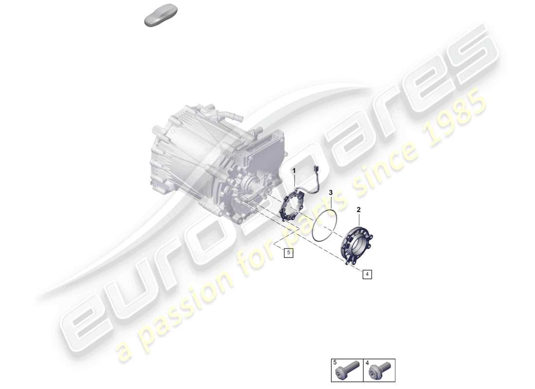 a part diagram from the porsche taycan parts catalogue