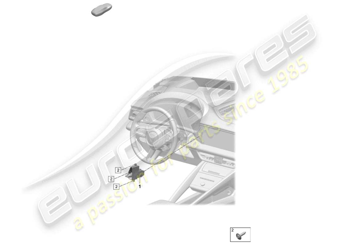 porsche 2025 (macan-e) selector mechanism parts diagram