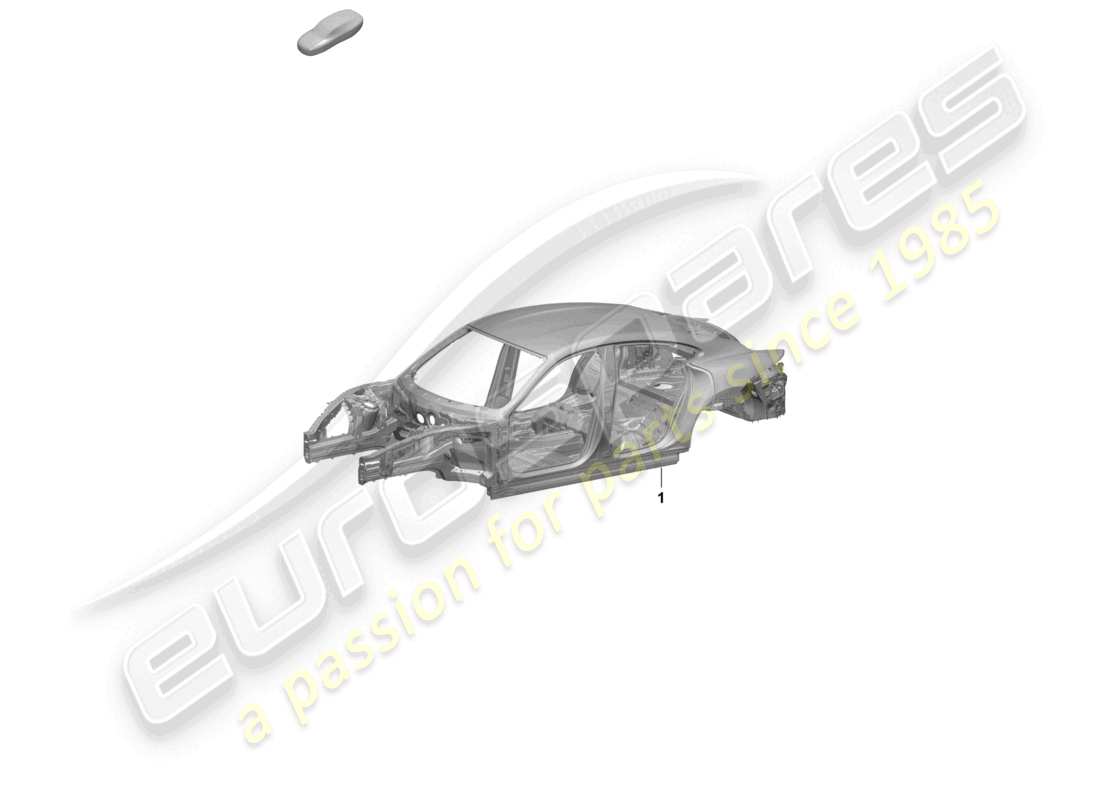 porsche 2026 (taycan 9j1-2) car body part diagram