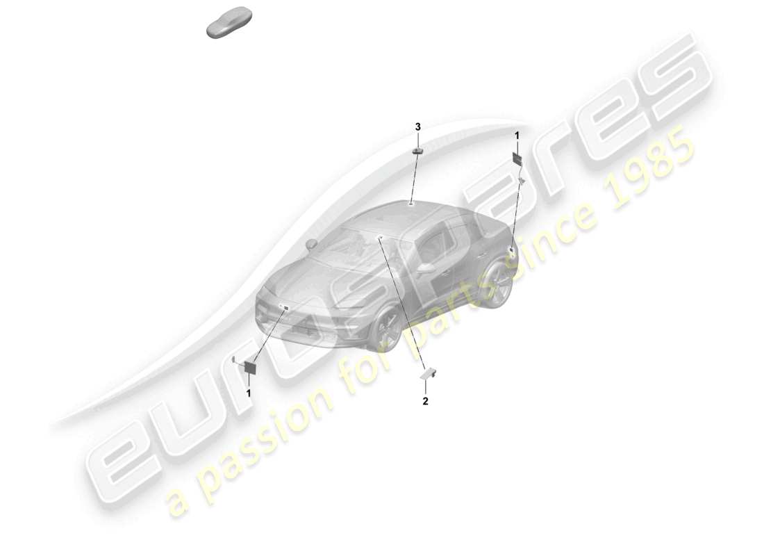 a part diagram from the porsche macan parts catalogue