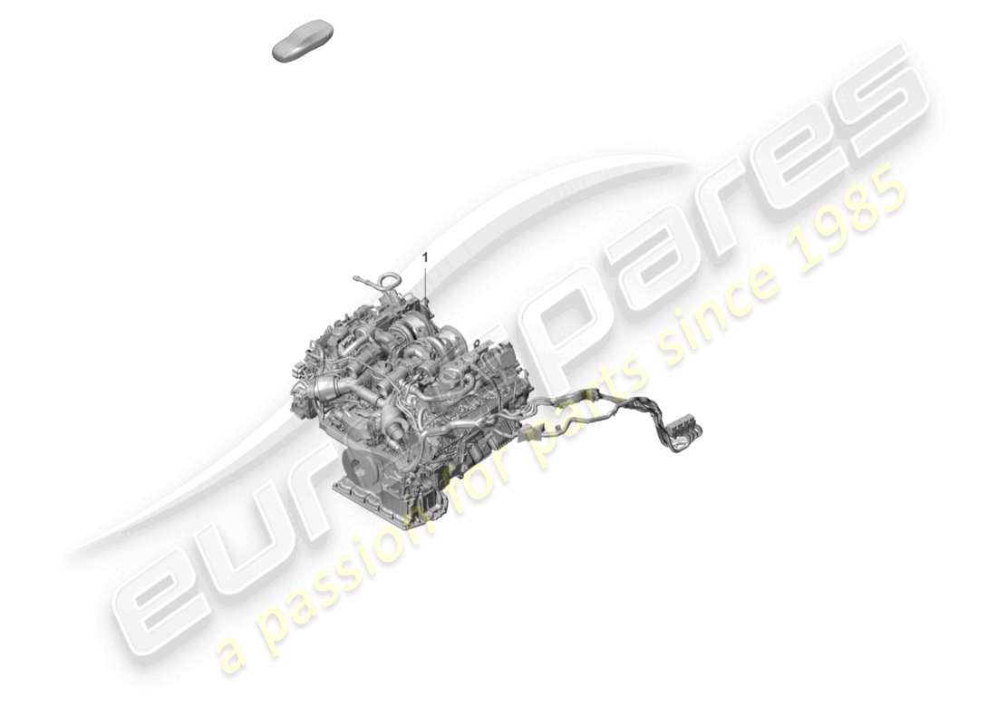 porsche 2025 (panamera 976) replacement engine (complete) part diagram
