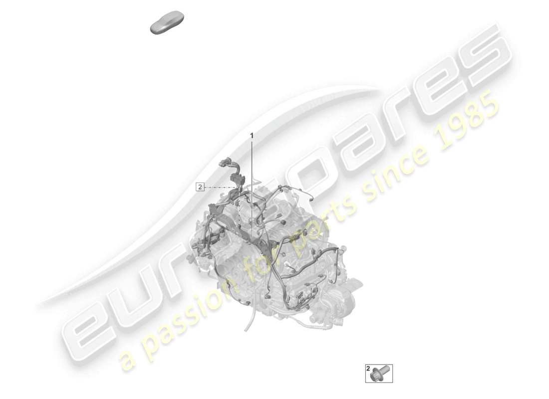 porsche 2021 (992-1 turbo / s) wire set engine part diagram