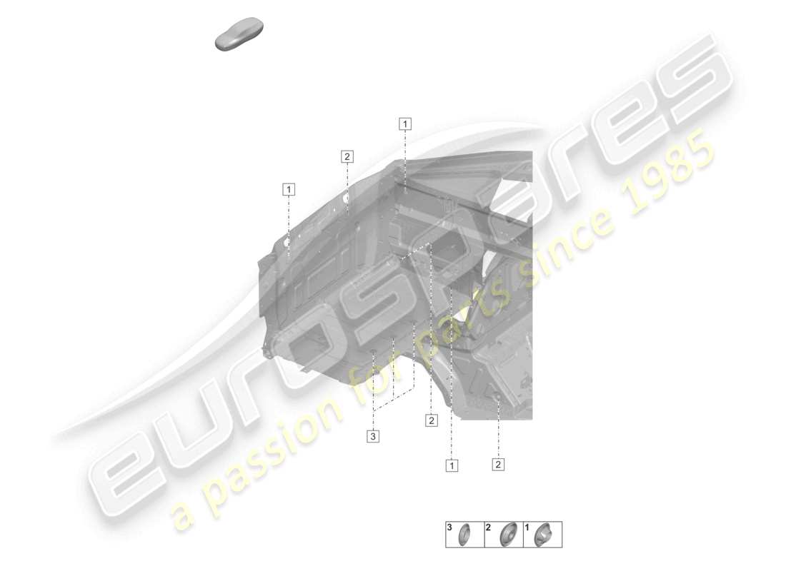porsche 2024 (992-2 turbo / s) plugs for body front car body front end part diagram