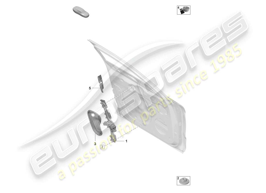 porsche 2023 (panamera 971-2) window regulator front covers doors part diagram