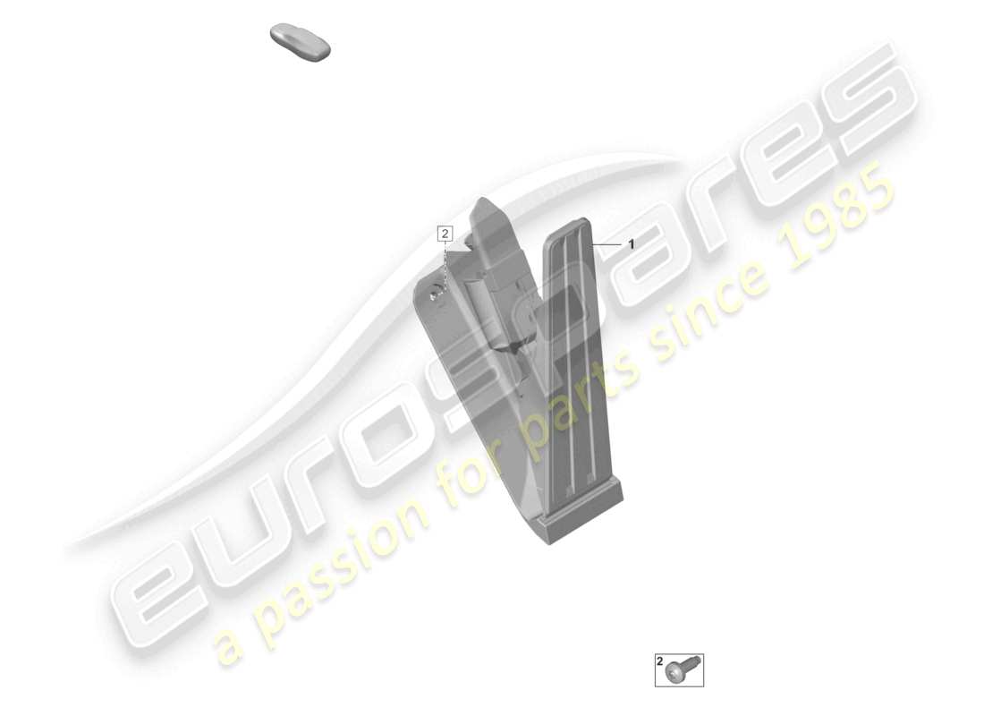 porsche 2021 (992-1 gt3/rs/st) accelerator pedal throttle control part diagram