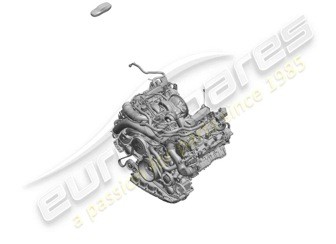 porsche 2026 (cayenne e3 pa) replacement engine (complete) parts diagram