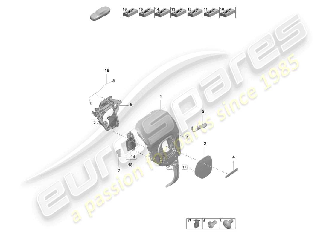 porsche 2022 (taycan 9j1-1) dropsides electric part diagram