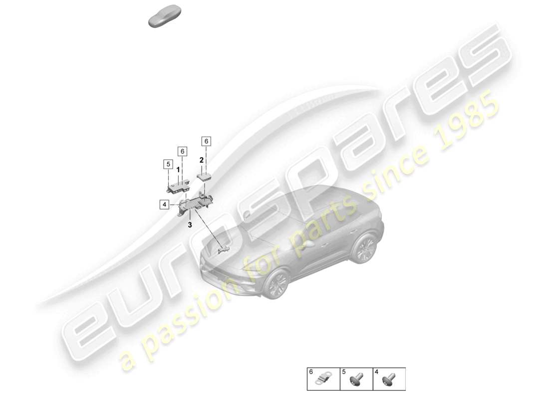 porsche 2025 (macan-e) fuse box flat fuse engine bay right parts diagram