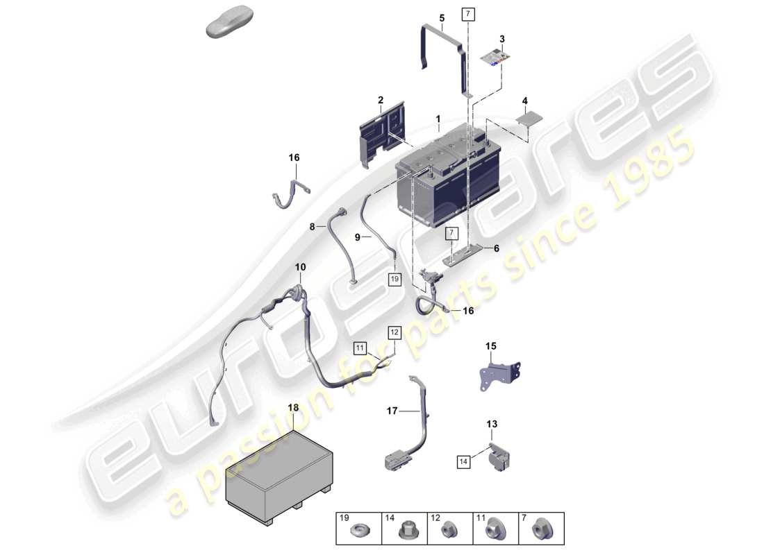 VIEW PARTS DIAGRAMS FROM THE PORSCHE CAYENNE PARTS CATALOGUE a part diagram from the porsche cayenne parts catalogue