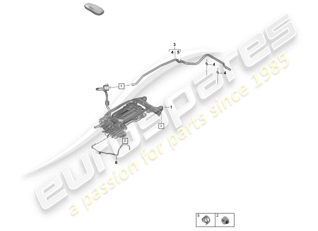 porsche 2024 (panamera 976) compressor air supply unit part diagram