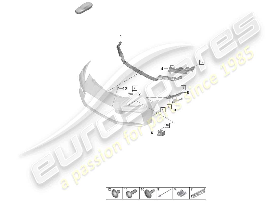 VIEW PARTS DIAGRAMS FROM THE PORSCHE PANAMERA PARTS CATALOGUE a part diagram from the porsche panamera parts catalogue