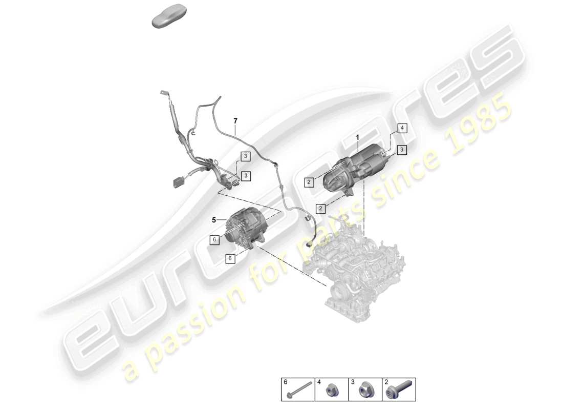 part diagram containing part number paf912045