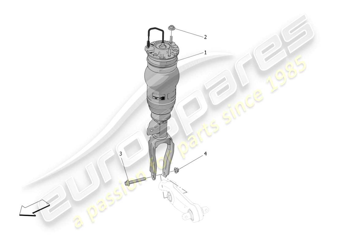 maserati grecale trofeo (2023) front shock absorber devices parts diagram