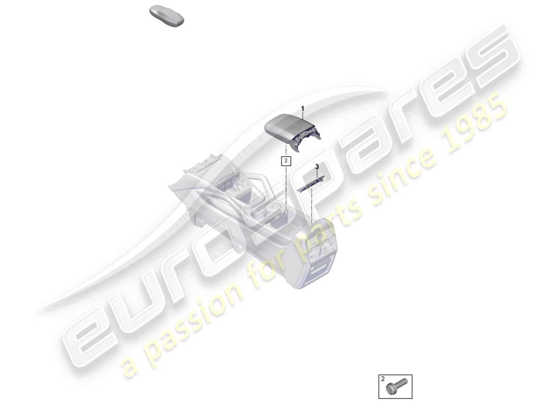 a part diagram from the porsche cayenne parts catalogue