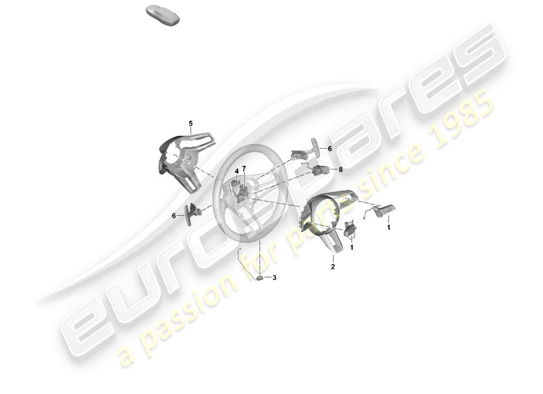 a part diagram from the porsche panamera parts catalogue