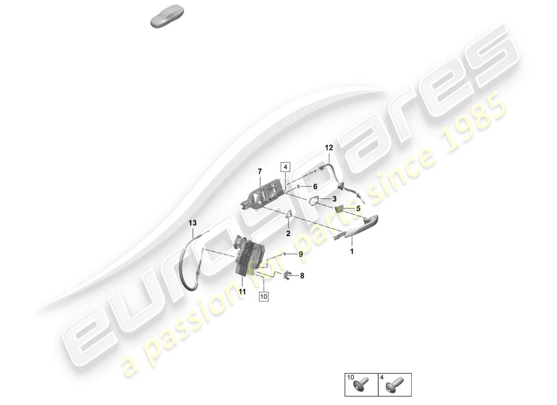 a part diagram from the porsche macan parts catalogue