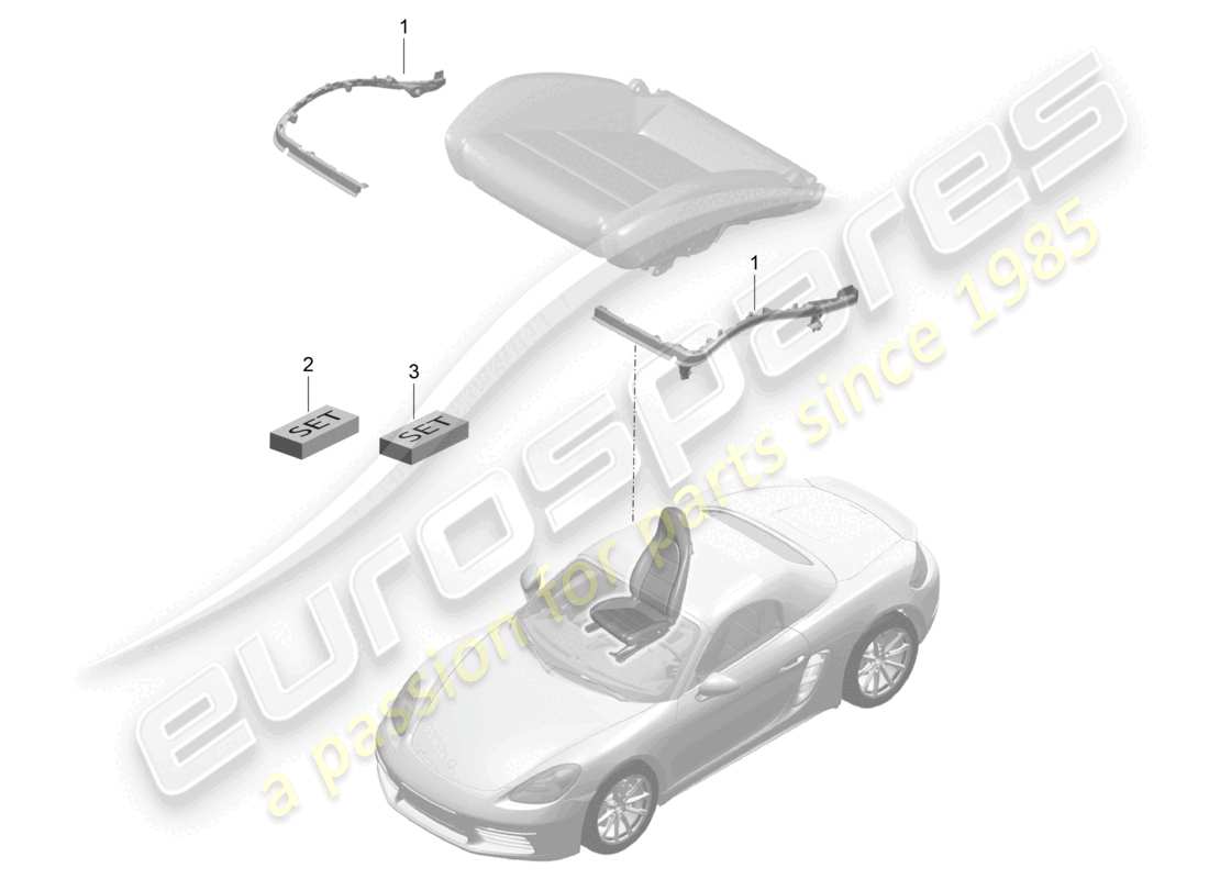 a part diagram from the porsche boxster parts catalogue