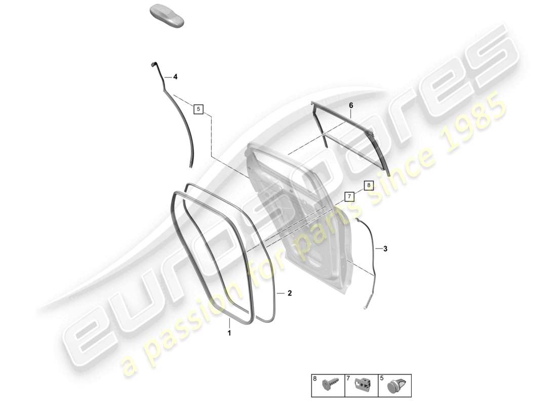 VIEW PARTS DIAGRAMS FROM THE PORSCHE CAYENNE PARTS CATALOGUE a part diagram from the porsche cayenne parts catalogue