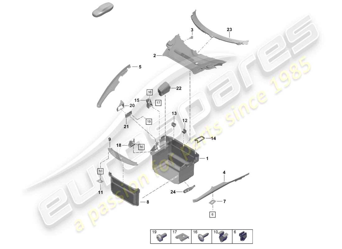 VIEW PARTS DIAGRAMS FROM THE PORSCHE CAYMAN PARTS CATALOGUE a part diagram from the porsche cayman parts catalogue