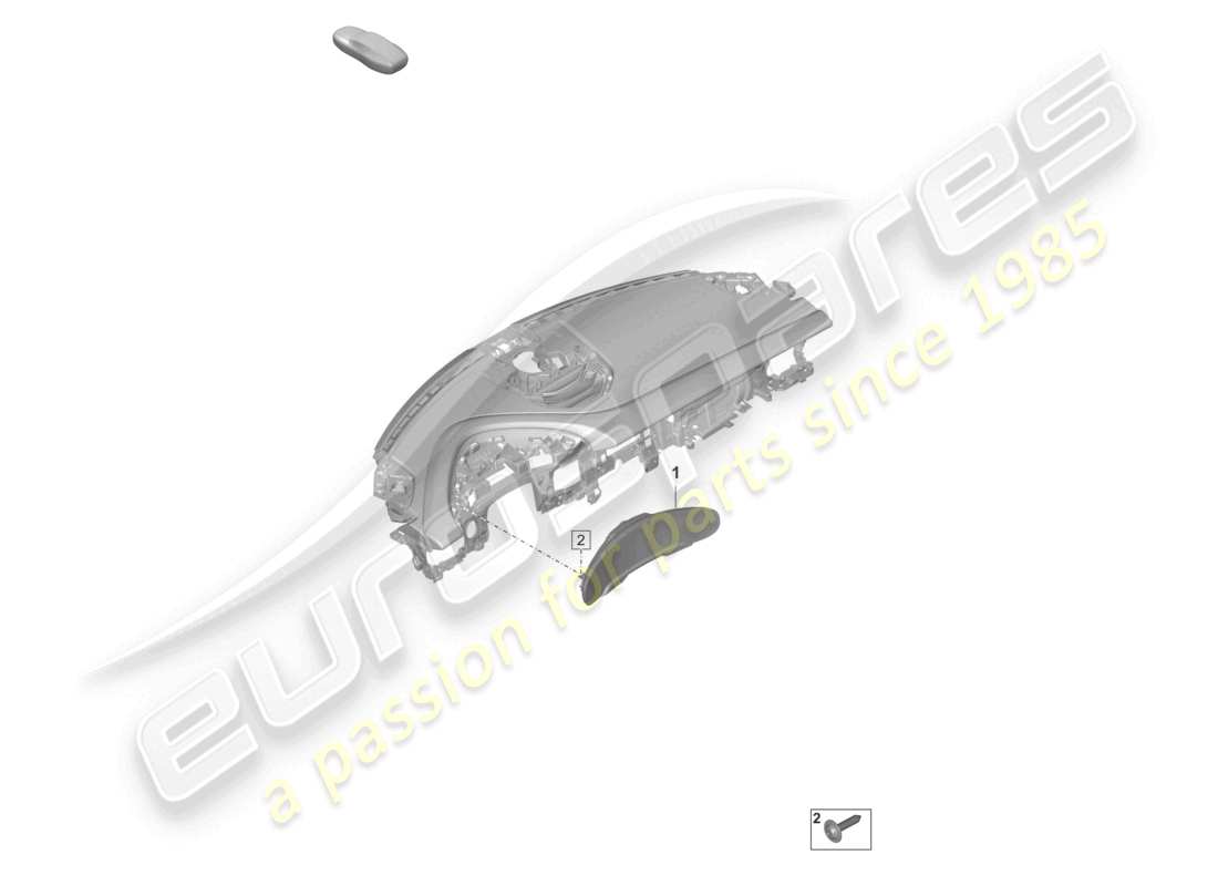 a part diagram from the porsche 2023 (taycan 9j1-1) parts catalogue