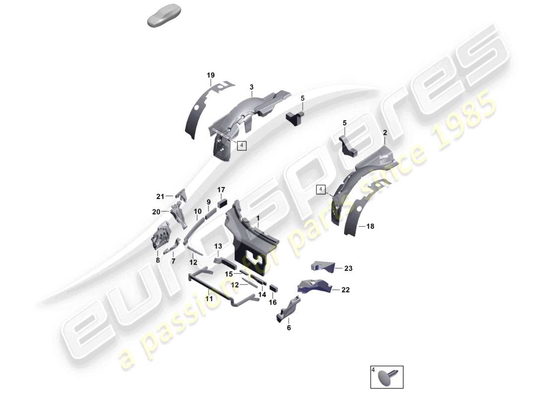 part diagram containing part number paf911025