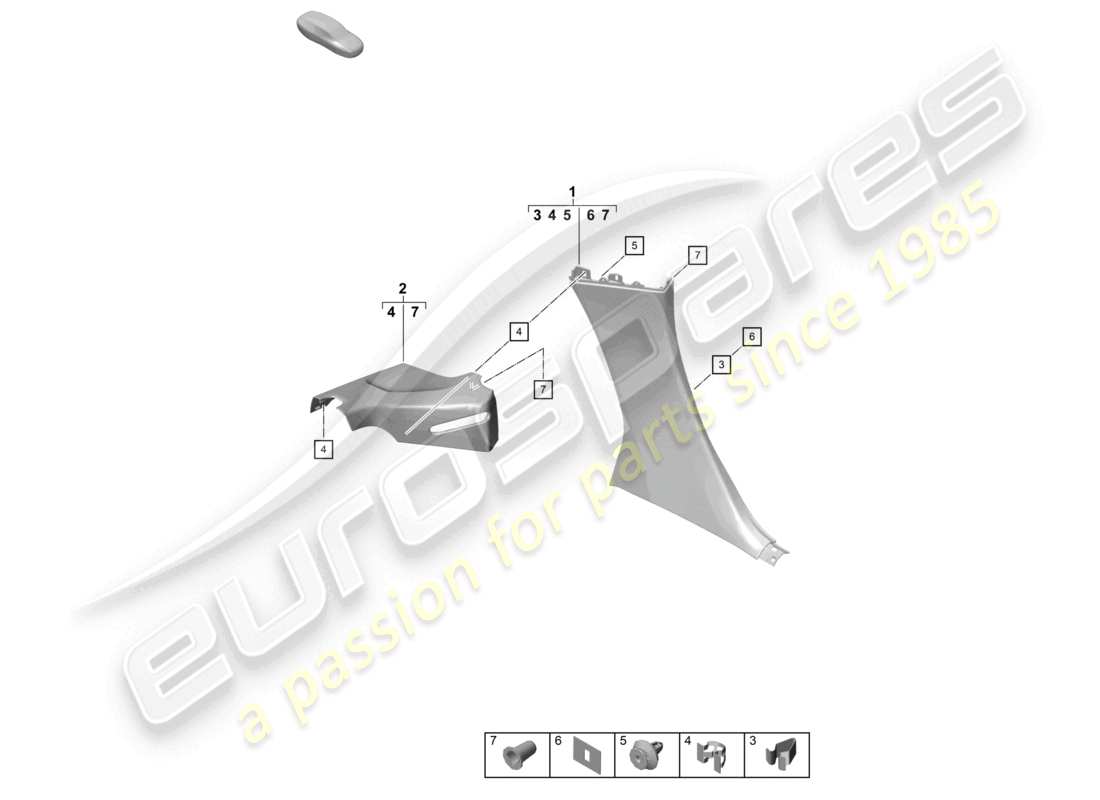 VIEW PARTS DIAGRAMS FROM THE PORSCHE BOXSTER PARTS CATALOGUE a part diagram from the porsche boxster parts catalogue