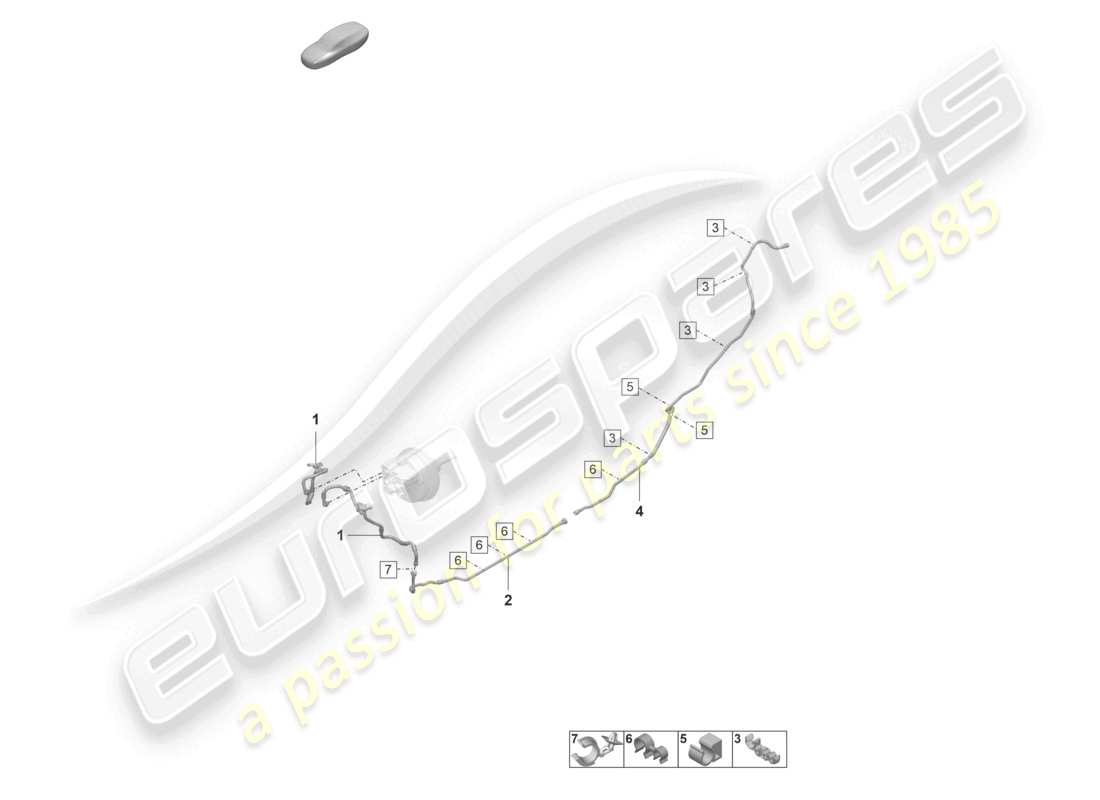 a part diagram from the porsche 2026 (992-2 gt3/rs/st) parts catalogue
