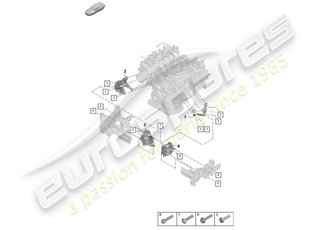 VIEW PARTS DIAGRAMS FROM THE PORSCHE CAYENNE PARTS CATALOGUE a part diagram from the porsche cayenne parts catalogue