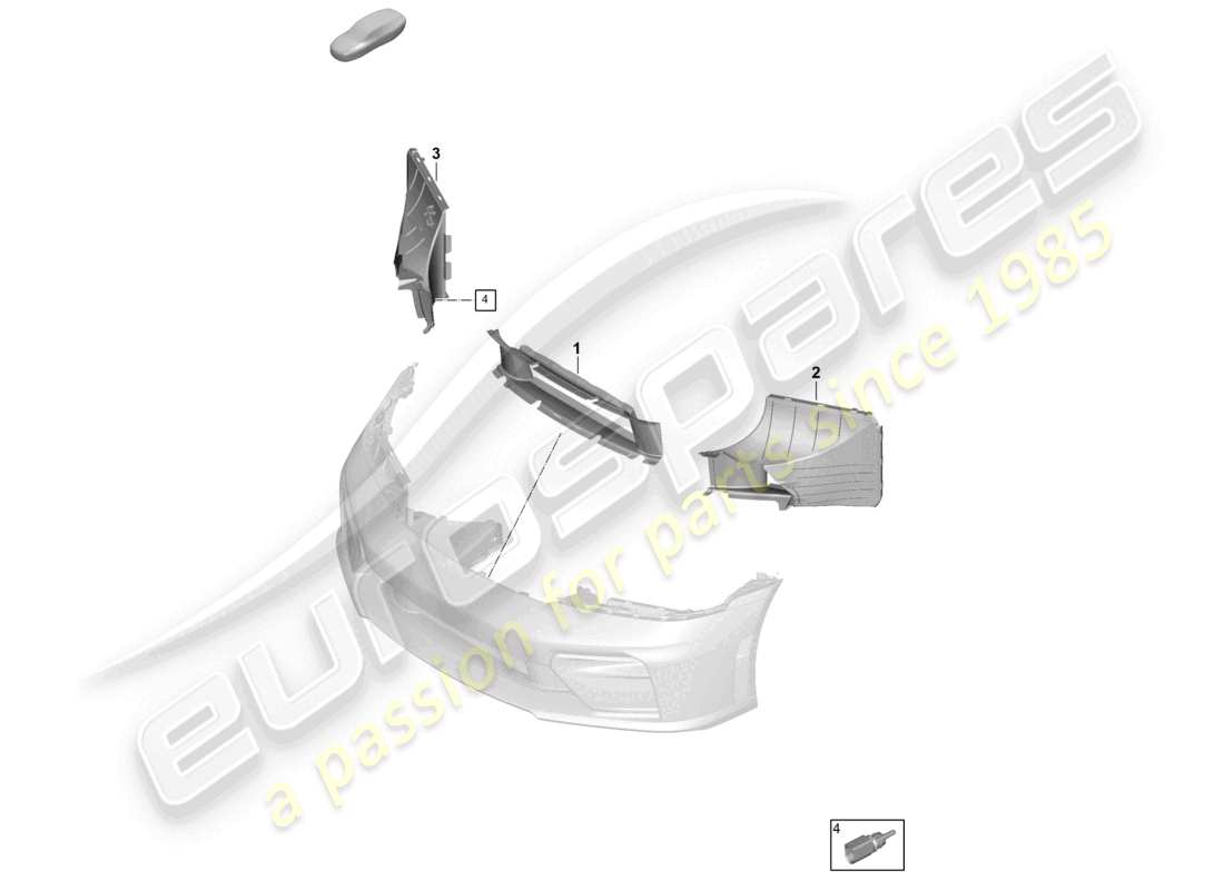 VIEW PARTS DIAGRAMS FROM THE PORSCHE 992 PARTS CATALOGUE a part diagram from the porsche 992 parts catalogue