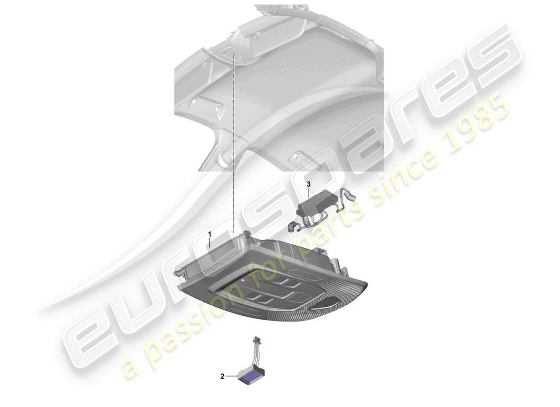 a part diagram from the porsche panamera parts catalogue