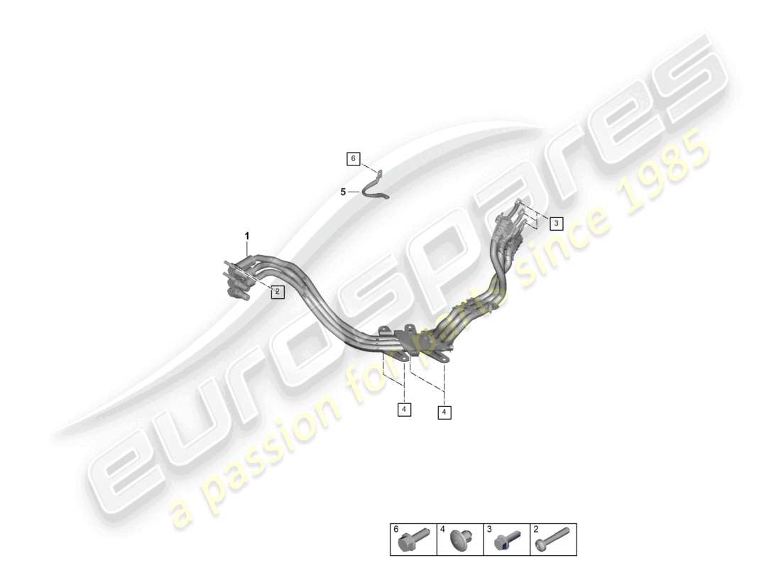 a part diagram from the porsche panamera parts catalogue