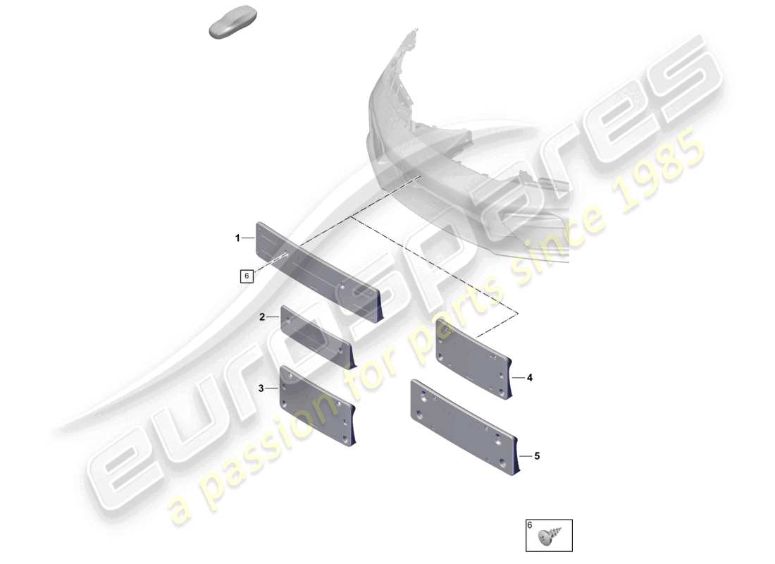 a part diagram from the porsche 992 parts catalogue