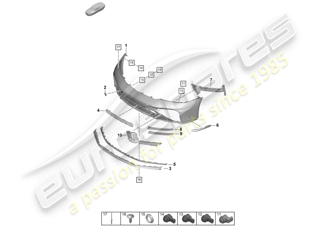 VIEW PARTS DIAGRAMS FROM THE PORSCHE 992 PARTS CATALOGUE a part diagram from the porsche 992 parts catalogue