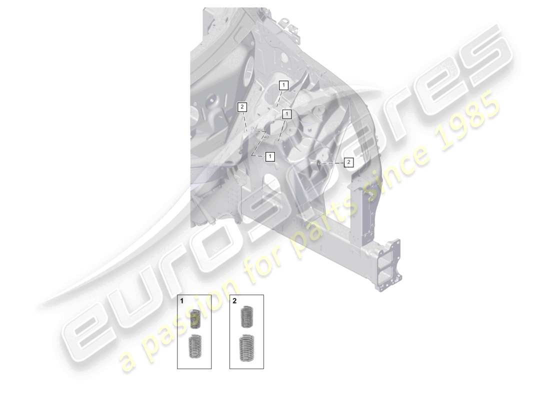 a part diagram from the porsche cayenne parts catalogue