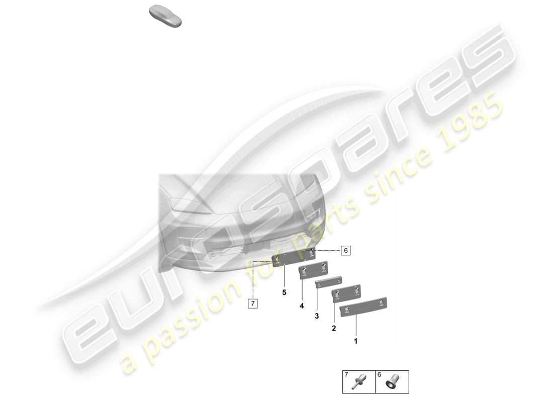 VIEW PARTS DIAGRAMS FROM THE PORSCHE MACAN PARTS CATALOGUE a part diagram from the porsche macan parts catalogue