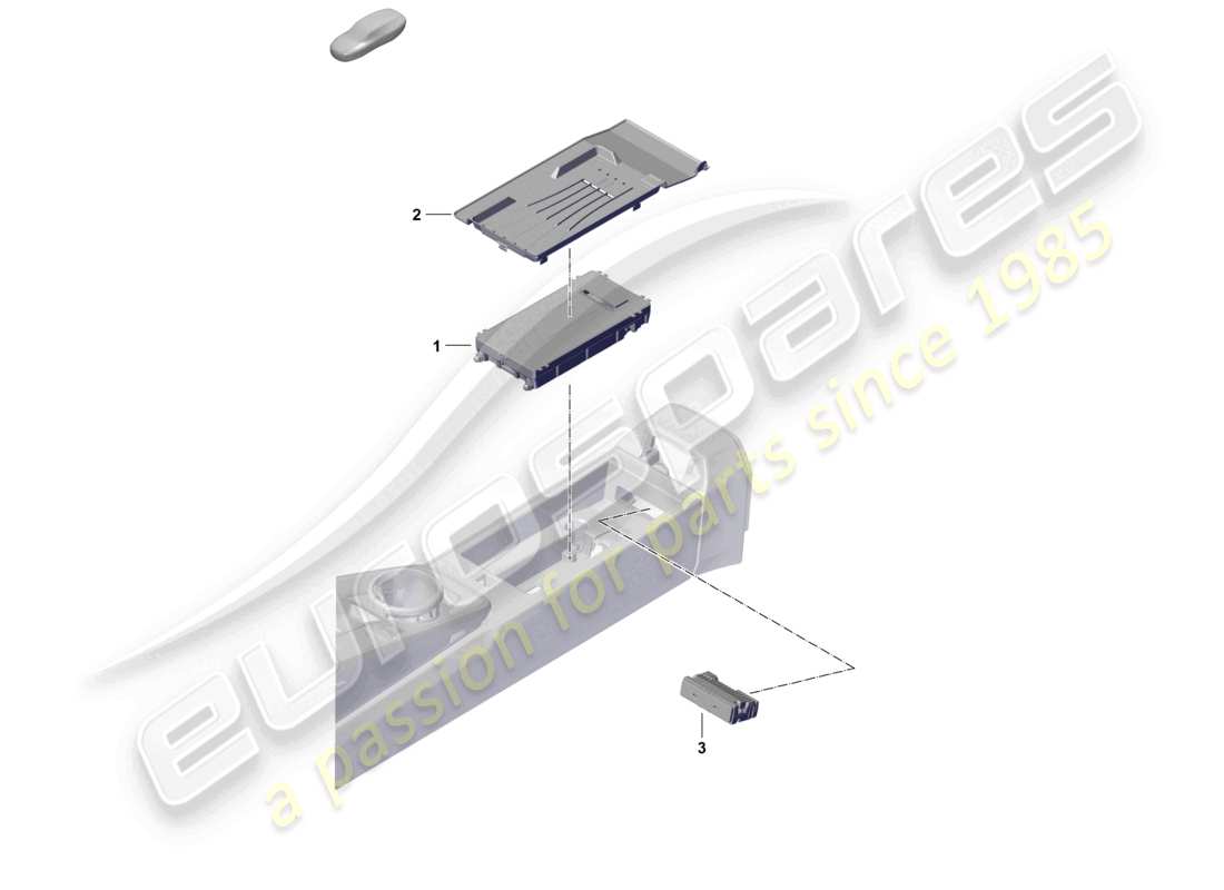 a part diagram from the porsche 992 parts catalogue