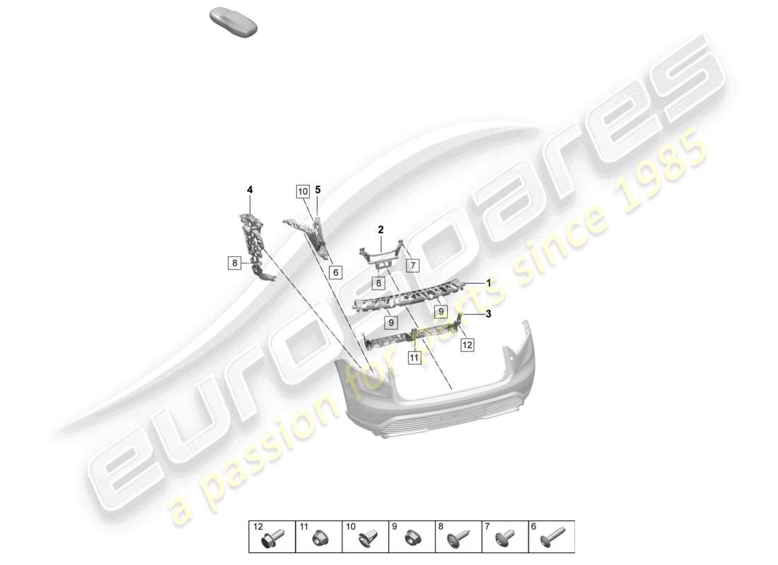 a part diagram from the porsche macan parts catalogue