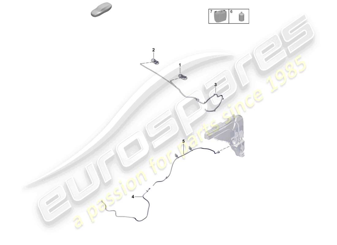 VIEW PARTS DIAGRAMS FROM THE PORSCHE CAYENNE PARTS CATALOGUE a part diagram from the porsche cayenne parts catalogue