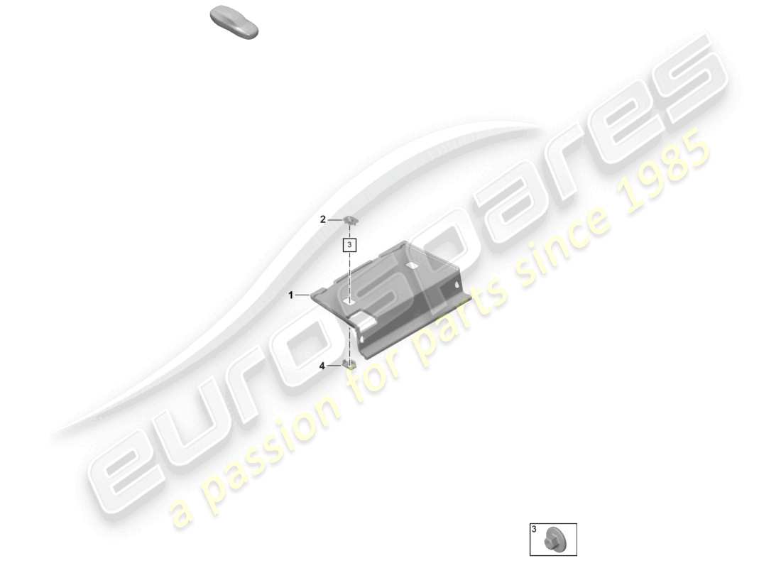 a part diagram from the porsche 992 parts catalogue