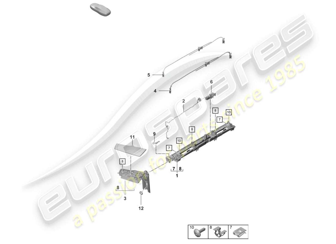 part diagram containing part number paf912787