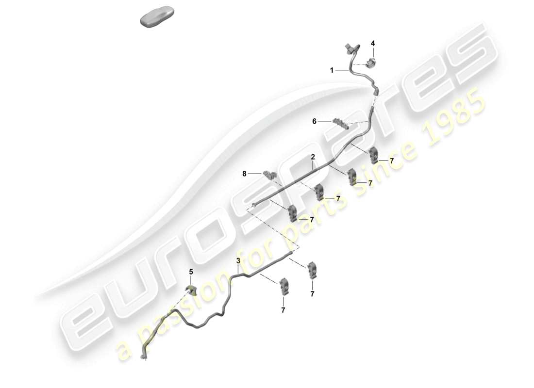 a part diagram from the porsche cayman parts catalogue