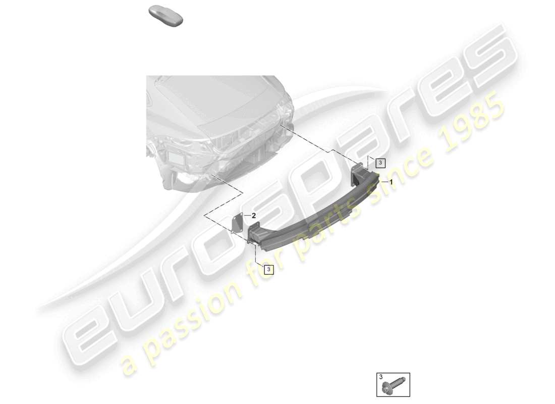 porsche 2026 (panamera 976) bumper carrier rear part diagram