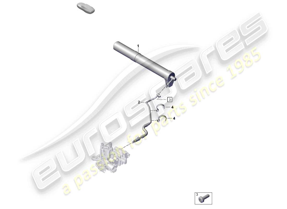porsche 2026 (992-2) hydraulic line pressure accumulator pdcc part diagram