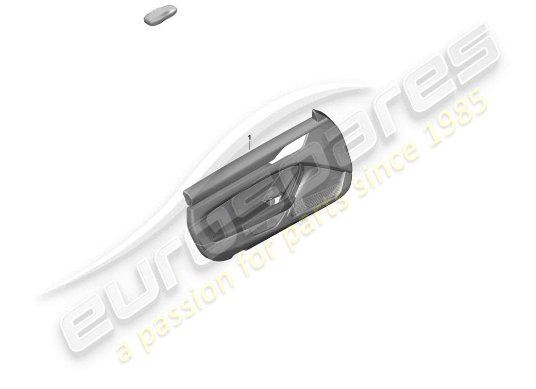 porsche 2022 (992-1 gt3/rs/st) door panel for vehicles with leather trim armrest (dinamica) part diagram