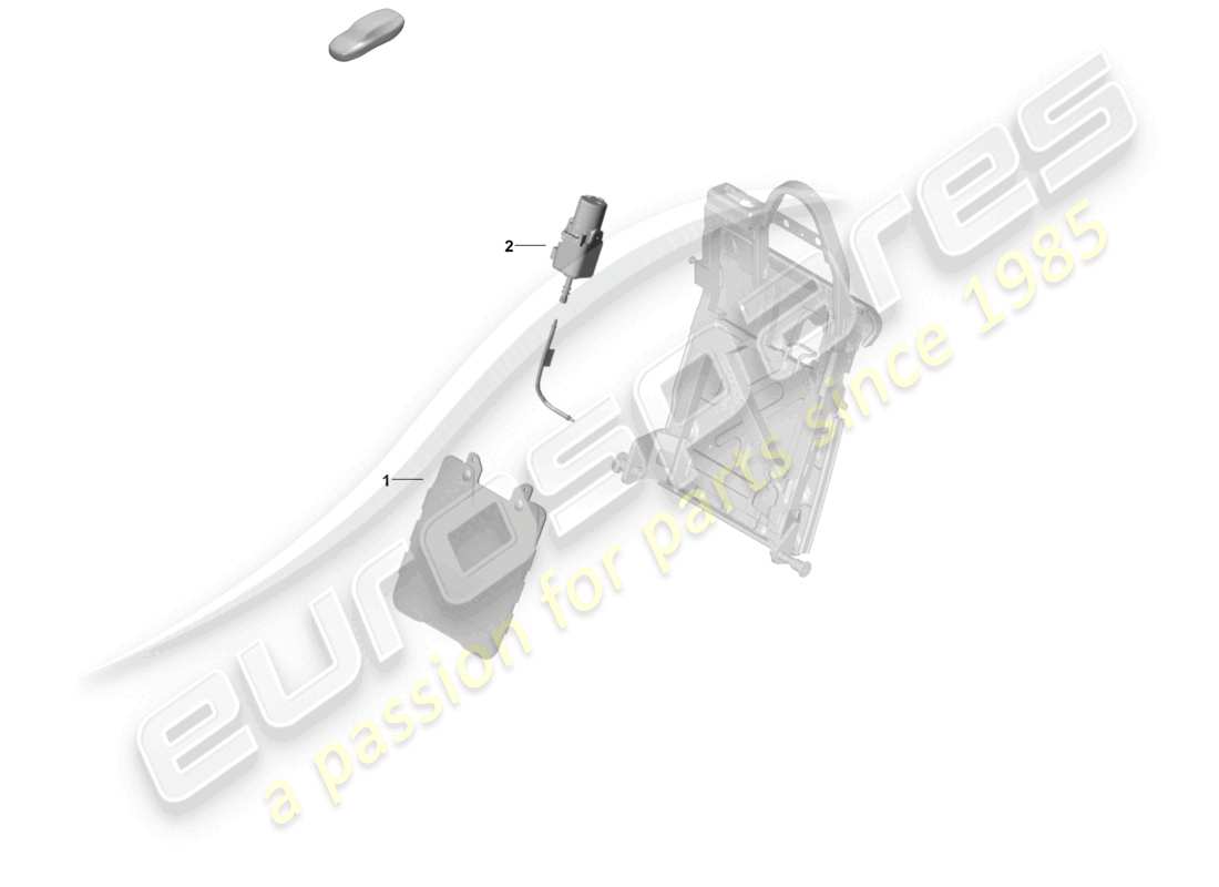porsche 2026 (panamera 976) pneumatic components for seat back seat part diagram