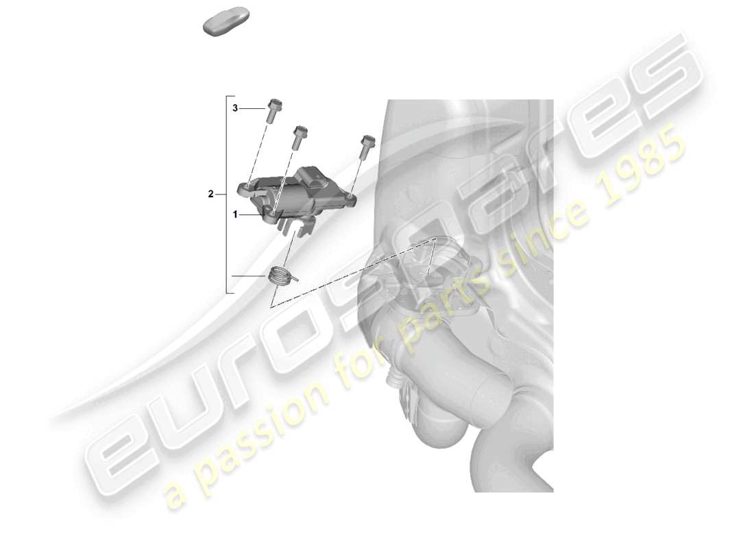 porsche 2025 (992-2) exhaust system throttle control element electric part diagram