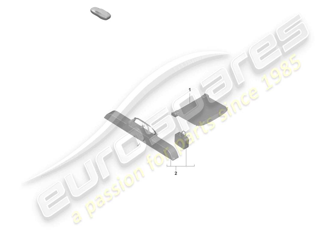 porsche 2023 (panamera 971-2) cover tray hat roller blind part diagram