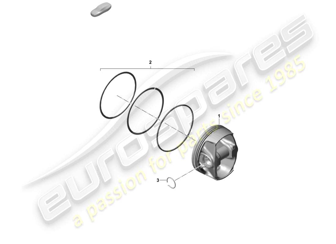 porsche 2021 (718 cayman gt4) piston parts diagram