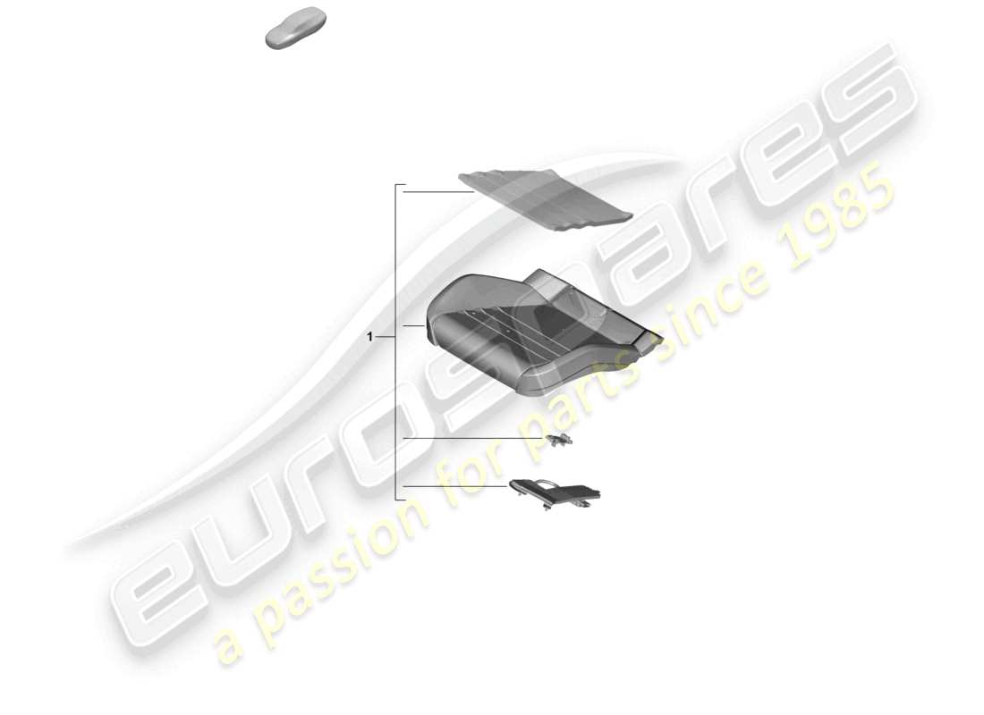 porsche 2025 (panamera 976) repair set for seat occupied sensor (passenger side) only for: usa canada part diagram